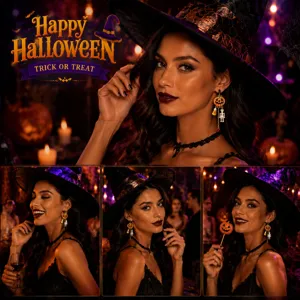 Vintage Halloween σκουλαρίκια κολοκύθας με στρασ και αστεία μενταγιόν σκελετού για γυναίκες