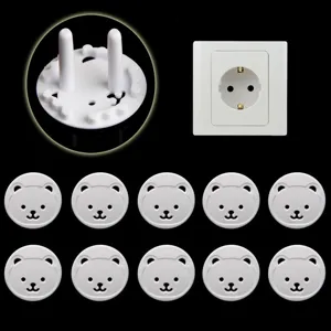 Copertura di Sicurezza Presa Standard Europeo Cartone Animato Orso Protezione Bambini Presa Protettore Antiscossa Elettrica Casa Camera da Letto