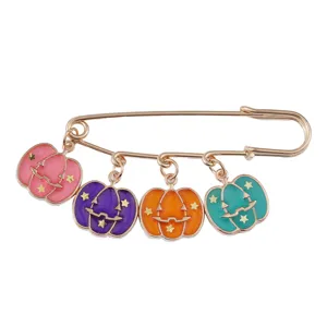 Leuke Halloween geëmailleerde pompoen broche veiligheidsspeld badge feest sieraden cadeau