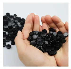 Bottoni automatici in plastica nera chiusura per fai da te scarpe braccialetti accessori