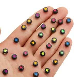 Acryl hart kralen DIY ambacht armband ketting sieraden maken benodigdheden setje