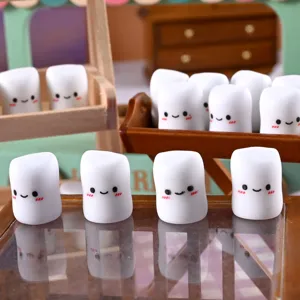 Χαριτωμένα charms marshmallow για κοσμήματα θήκης τηλεφώνου DIY αξεσουάρ μινιατούρες