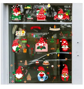 Weihnachten fensteraufkleber gnomes weihnachtsdeko glas aufkleber dekoration neu