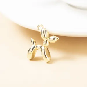 Pendentif chien ballon en alliage doré pour bracelet collar DIY fabrication des bijoux