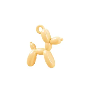 Pendentif Chien Ballon Crème en Métal Charme DIY Fabrication Bracelet Collier Boucle d'Oreille