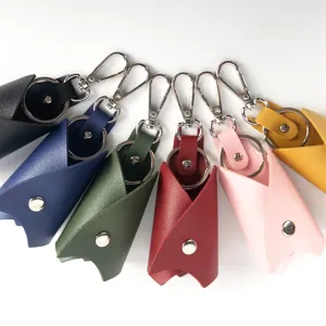 Unisex PU Leather Car Key Case Multifunctional Nappa Pattern Key Pouch Holder Business Style Zipper Coin Purse Key Organizer
