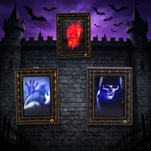 Halloween retro μαγικός καθρέφτης κρεμαστή διακόσμηση τρομακτικά αξεσουάρ τρόμου για πάρτι.
