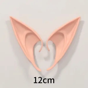 Cosplay orecchie da elfo lattice rosa fiaba fata festa costume gioco ruolo 12cm