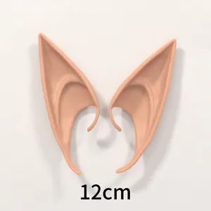 Orecchie da elfo in lattice accessori per costume da fata 12cm festa cosplay oggetti