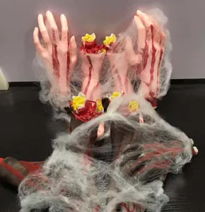 Halloween simulation latex severed hands and feet props spooky haunted house decor party supplies
