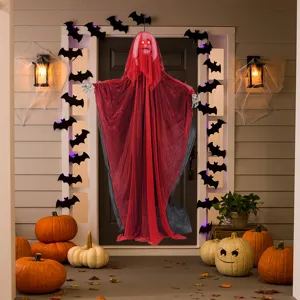 Halloween rote Braut hängende Geist Requisite, leuchtend und klingend Spukhaus Dekoration