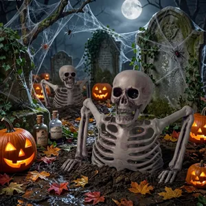 Halloween Skelett Requisite Simulation menschliche Knochen Dekoration fur Friedhof Party