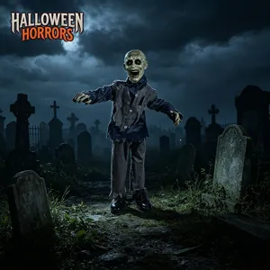 Halloween zombie elettrico in piedi 1m supporto spettrale fantasma per decorazione festa