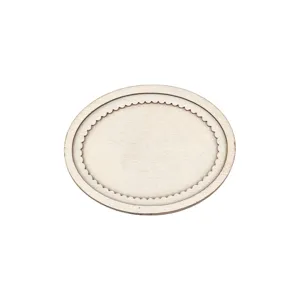 Wooden oval embroidery frame DIY craft accessory wooden border for handmade sewing decor