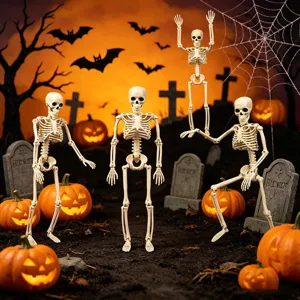 Halloween 40cm bewegliches Skelett Requisite mit verstellbaren Gelenken Party Deko