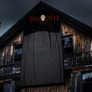Gran decoración de fantasma colgante Halloween 3m esqueleto luminoso para una casa encantada