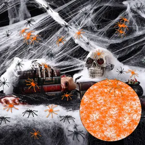 Halloween Kunststoff Simulation kleine Spinnen Streich Requisiten Party Deko schwarz