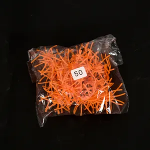 Halloween Simulation Kunststoff kleine Spinne Streich Requisiten Dekoration orange 50Stk.