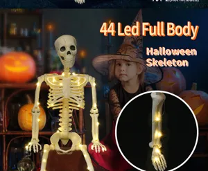 Halloween 44 LED Koerper Skelett Requisite warmes Licht Indoor Outdoor Party Dekoration