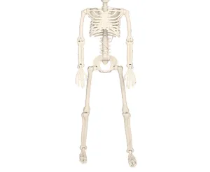90cm Halloween leuchtendes Skelett Requisite mit warmem Licht, stehend und hängend für Partydeko.