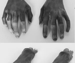 Halloween severed hands props simulation broken limbs for haunted house party decoration horror decor