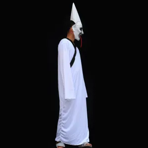 Halloween weißes Geist Kostüm Cosplay Horror Party Verkleidung gruseliges Outfit Set