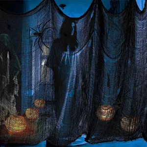 Black Halloween creepy cloth spooky gauze fabric hanging decoration for party haunted house