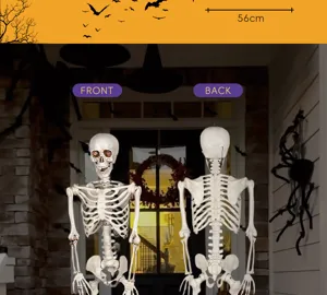 Halloween Skelett Requisite lebensgroß Knochen Dekoration für gruselige Party und Spukhaus.
