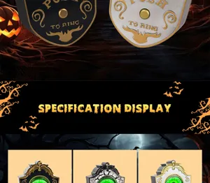 Halloween timbre de puerta ojo luminoso horror accesorio bar habitación secreta broma