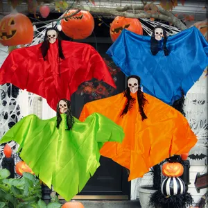 Halloween κρεμαστό φάντασμα διακόσμηση κρανίο σκηνικό πολύχρωμη κάπα για πάρτι διακόσμηση