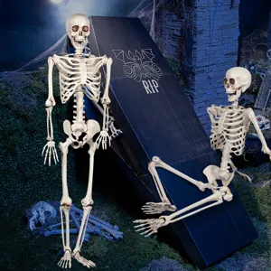 Halloween 2M Lebensgroße Skelett Requisite Realistische Menschliche Knochen Party Deko