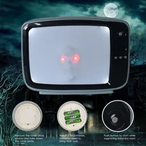 Halloween effrayant lumineux fantome TV accessoire horreur squelette ornement pour piece