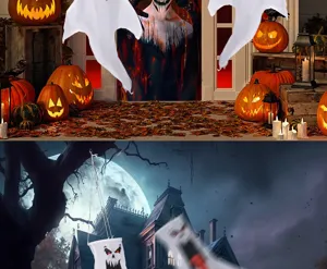 Halloween hängender Geist Windsack wasserdichte Außendekoration gruselige Party Requisite weiße.