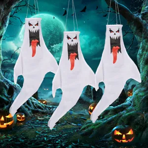 Halloween hängender Geist Windsack wasserdichte Outdoor Party Deko Requisite 3 Stk
