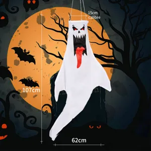 Halloween weisser lachender Geist Windsack wasserdichte hängende Dekoration Party Deko Garten