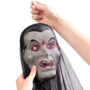 Halloween Vampir Maske hängende Dekoration gruselige Geister Requisite mit schwarzem Netz