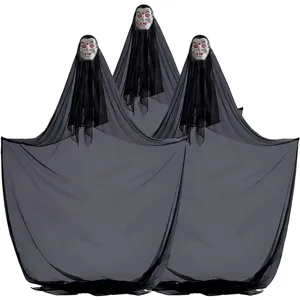 Halloween große hängende Vampir Geist Dekoration mit schwarzem Netzstoff für Bar Partys.