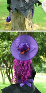 Halloween hanging tree witch decoration outdoor spooky holiday party prop spooky doll props