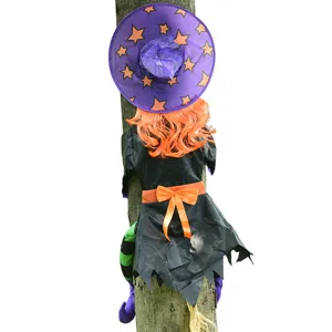 Halloween hanging witch tree decoration scary outdoor spooky party prop holiday supply