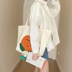 Segeltuch Tragetasche für Damen große Kapazität Schultertasche lässige Schultasche für Damen
