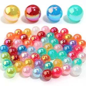 16mm acrylic magic color round beads diy jewelry accessories loose beads colorful