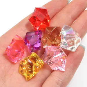 Colorful acrylic simulation ice crystal stones irregular DIY jewelry craft accessories