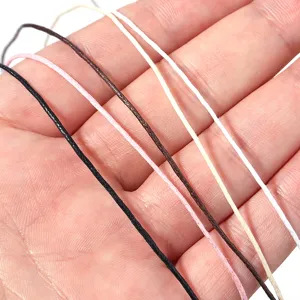 Colorful braided wax cords for DIY handmade bracelets, jewelry making and beading crafting.