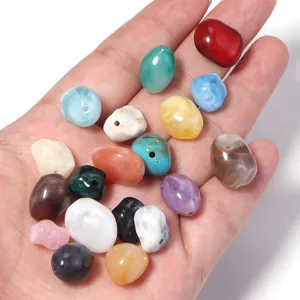 Cuentas de acrílico irregulares coloridas para hacer joyas artesanales pulseras DIY