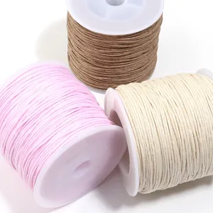 Colorful DIY waxed cord spools for handmade bracelets and jewelry making crafts supply.