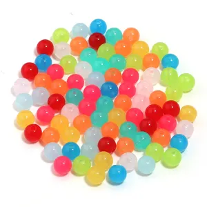 Bunte Acryl-Gelee-Runde Perlen für DIY handgemachte Schmuckherstellung und Basteln.