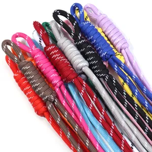 Colorful nylon braided rope lanyard DIY jewelry accessories keychain strap multi-color.