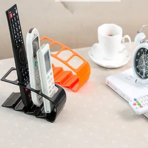 Kunststoff Desktop Fernbedienung Halter, 4-Gitter Organizer Ständer für Tisch Aufbewahrung.