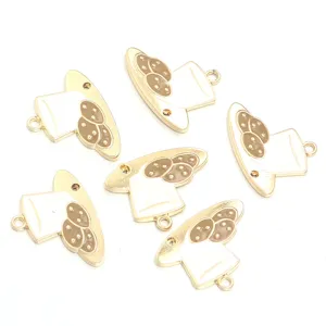 Cartoon enamel alloy charms DIY jewelry accessories for handmade necklaces and bracelets crafting.