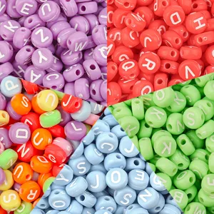Acryl Letter Kralen Kleurrijke Alfabet Kralen DIY Sieraden Maken Ambachten Accessoires
